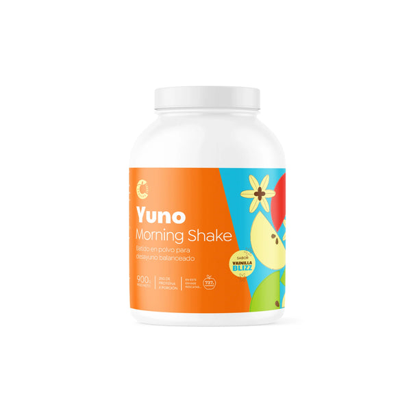 Yuno Morning Shake (Batido para Desayuno) Sabor Vainilla Blizz 900gr  - Cáscara Foods
