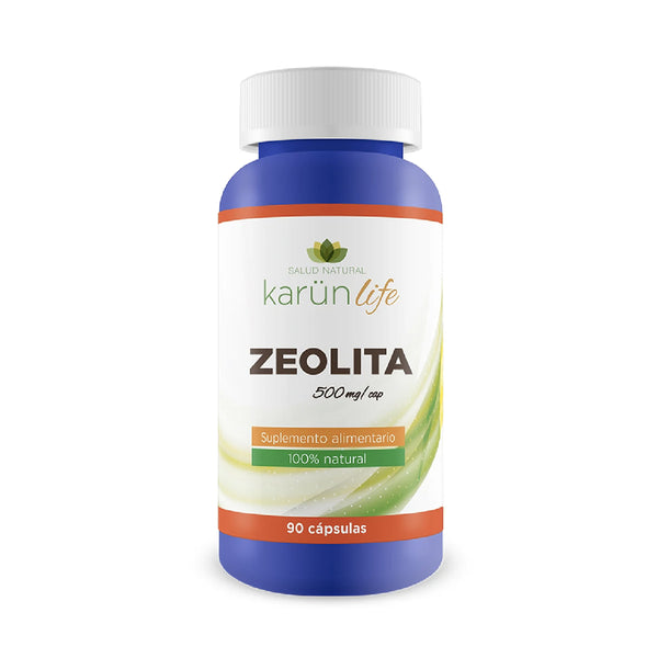 Zeolita Micronizada Clinoptilolita 500mg 90 Caps - Karun Life