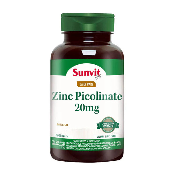 Picolinato de Zinc 60 Tabs - Sunvit Life