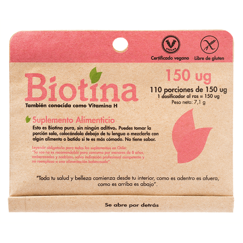 Biotina 110 Porciones - Dulzura Natural