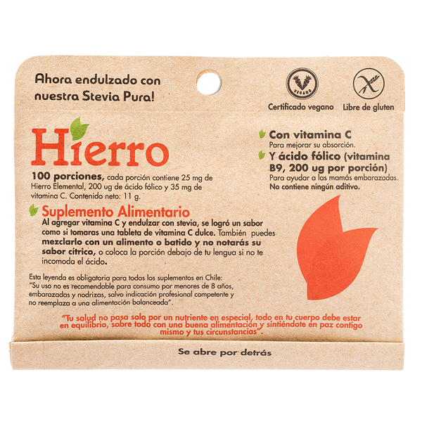 Hierro 100 Porciones - Dulzura Natural