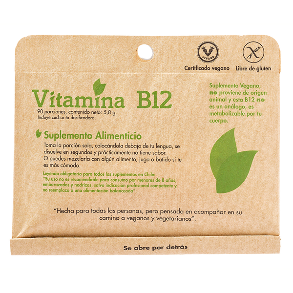 Vitamina B12 90 Porciones - Dulzura Natural