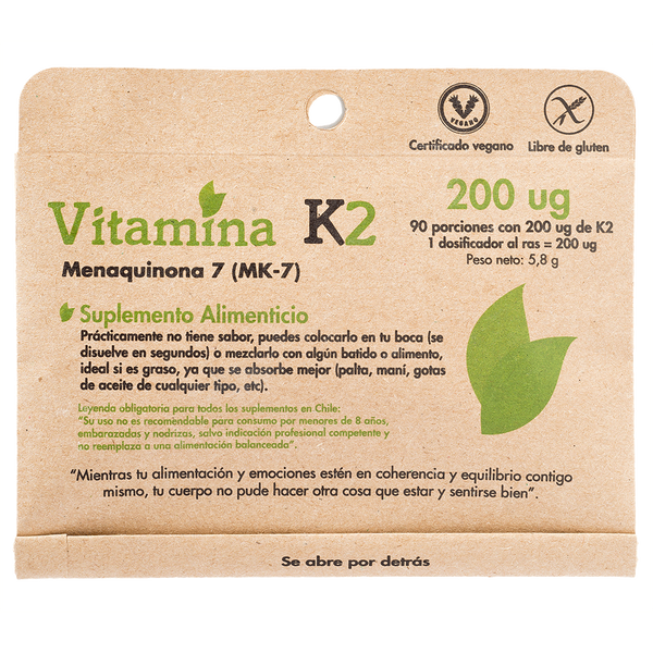 Vitamina K2 90 Porciones - Dulzura Natural